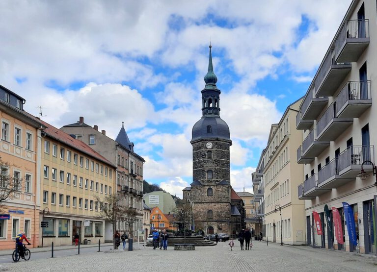 Marktplatz Bad Schandau (100 m von den Fewo entfernt)