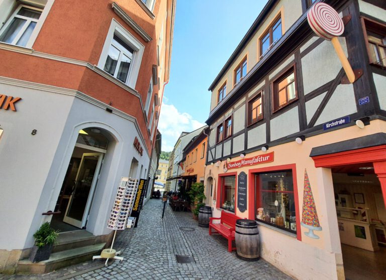 Kleine Gassen und Lädchen in Bad Schandau